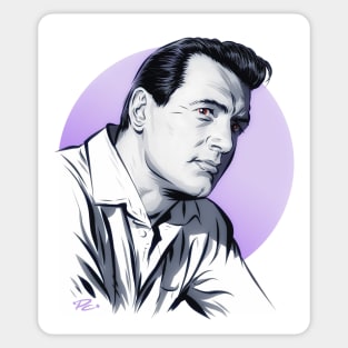 Rock Hudson - An illustration by Paul Cemmick Sticker